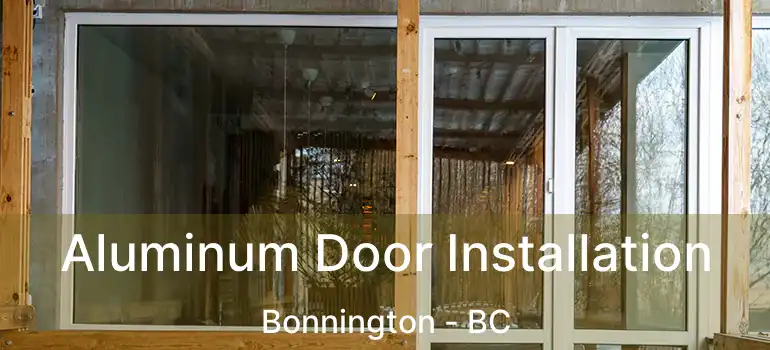  Aluminum Door Installation Bonnington - BC