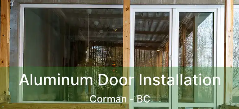  Aluminum Door Installation Corman - BC