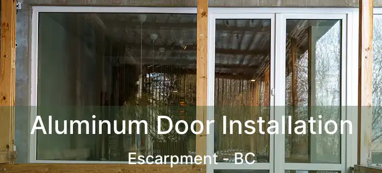  Aluminum Door Installation Escarpment - BC