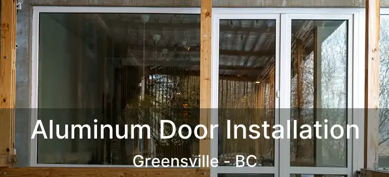  Aluminum Door Installation Greensville - BC