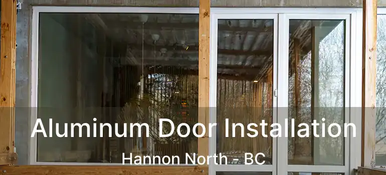 Aluminum Door Installation Hannon North - BC