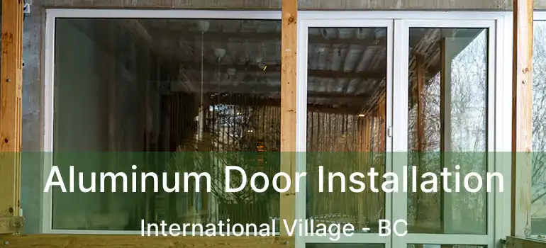  Aluminum Door Installation International Village - BC