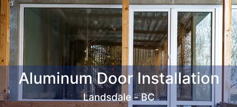  Aluminum Door Installation Landsdale - BC