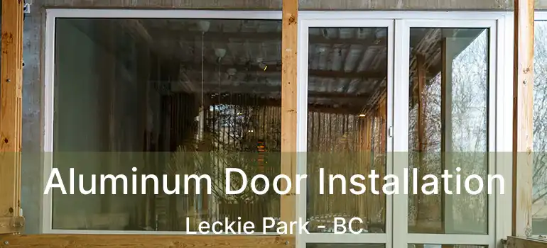  Aluminum Door Installation Leckie Park - BC