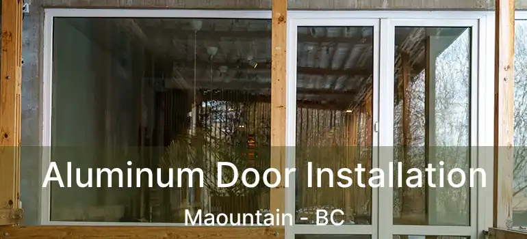  Aluminum Door Installation Maountain - BC