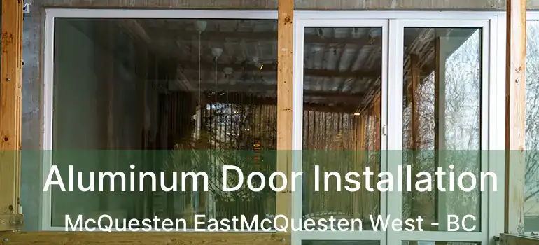  Aluminum Door Installation McQuesten EastMcQuesten West - BC