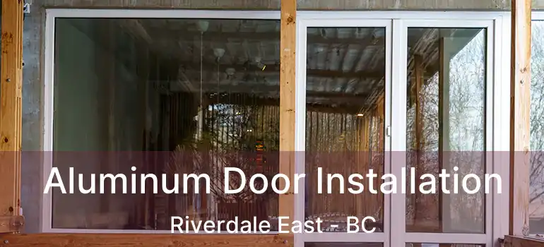  Aluminum Door Installation Riverdale East - BC