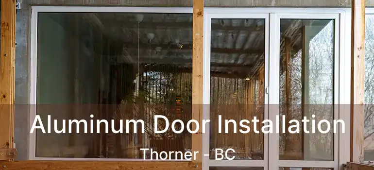  Aluminum Door Installation Thorner - BC