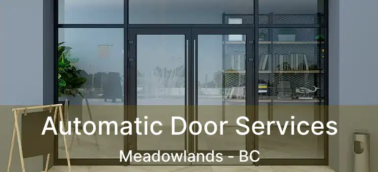  Automatic Door Services Meadowlands - BC