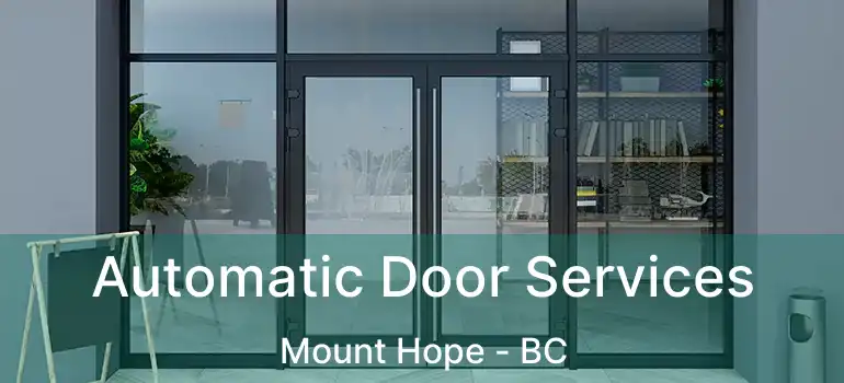  Automatic Door Services Mount Hope - BC