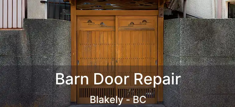  Barn Door Repair Blakely - BC