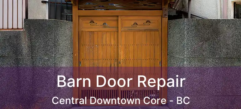  Barn Door Repair Central Downtown Core - BC