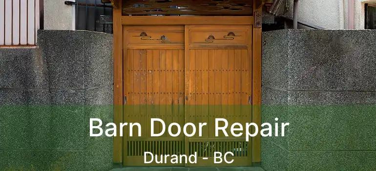  Barn Door Repair Durand - BC