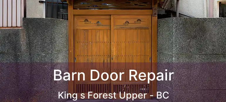  Barn Door Repair King s Forest Upper - BC