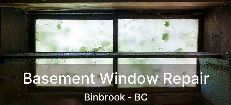  Basement Window Repair Binbrook - BC