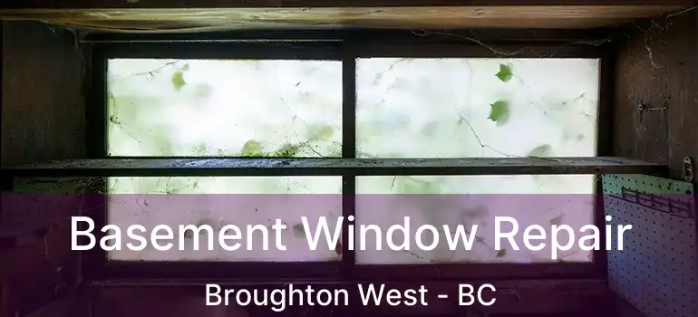  Basement Window Repair Broughton West - BC