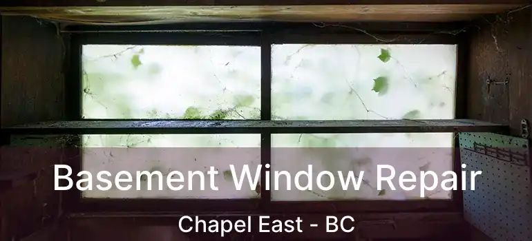  Basement Window Repair Chapel East - BC