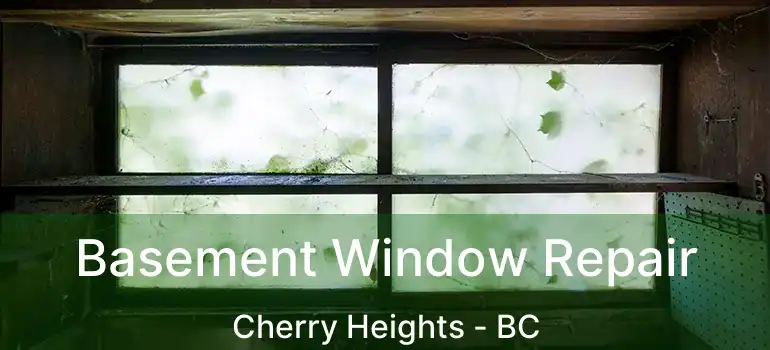  Basement Window Repair Cherry Heights - BC