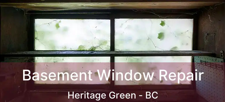  Basement Window Repair Heritage Green - BC