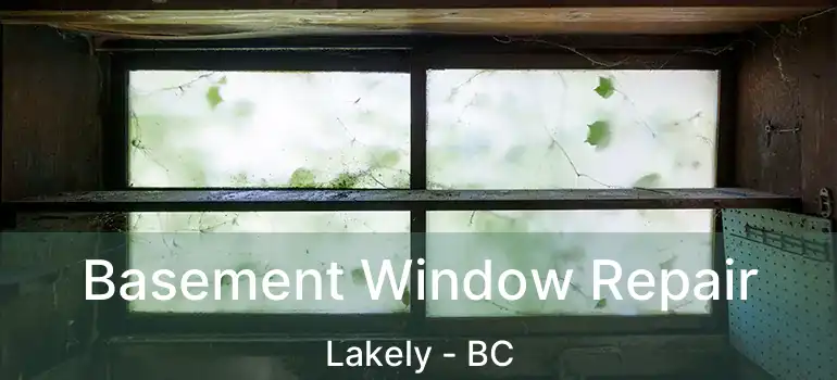  Basement Window Repair Lakely - BC