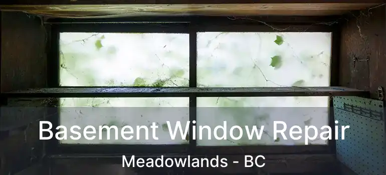  Basement Window Repair Meadowlands - BC