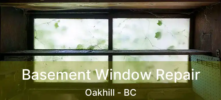  Basement Window Repair Oakhill - BC
