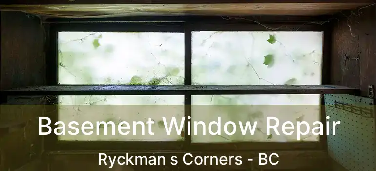  Basement Window Repair Ryckman s Corners - BC