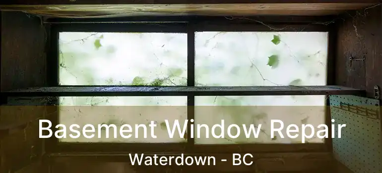  Basement Window Repair Waterdown - BC