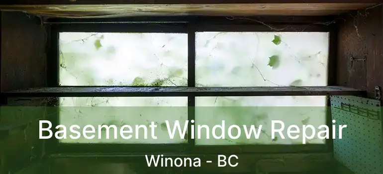  Basement Window Repair Winona - BC