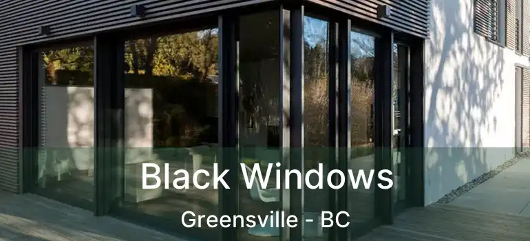  Black Windows Greensville - BC