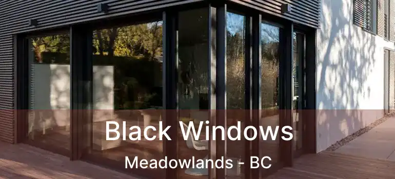  Black Windows Meadowlands - BC