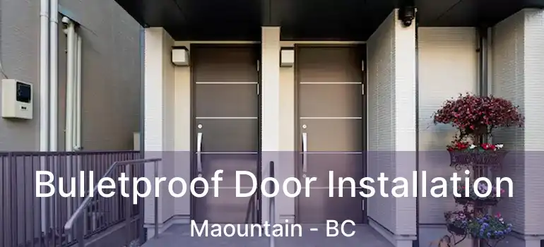  Bulletproof Door Installation Maountain - BC