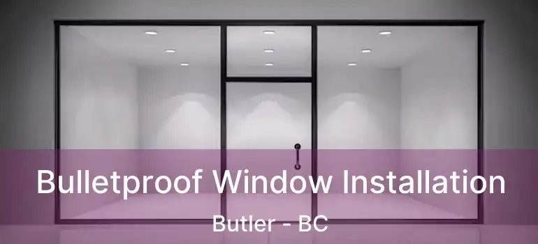  Bulletproof Window Installation Butler - BC