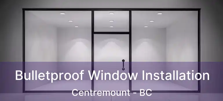  Bulletproof Window Installation Centremount - BC