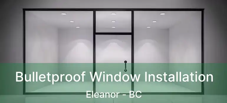  Bulletproof Window Installation Eleanor - BC