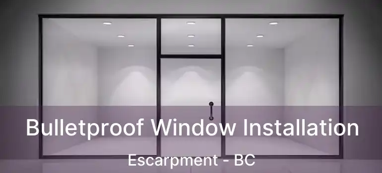 Bulletproof Window Installation Escarpment - BC