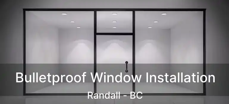  Bulletproof Window Installation Randall - BC