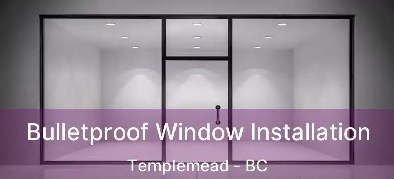  Bulletproof Window Installation Templemead - BC