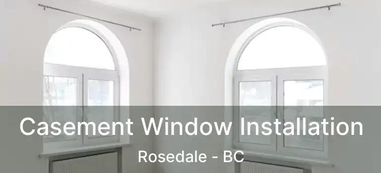  Casement Window Installation Rosedale - BC
