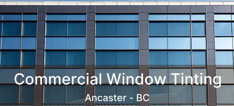  Commercial Window Tinting Ancaster - BC