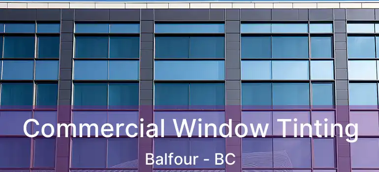  Commercial Window Tinting Balfour - BC