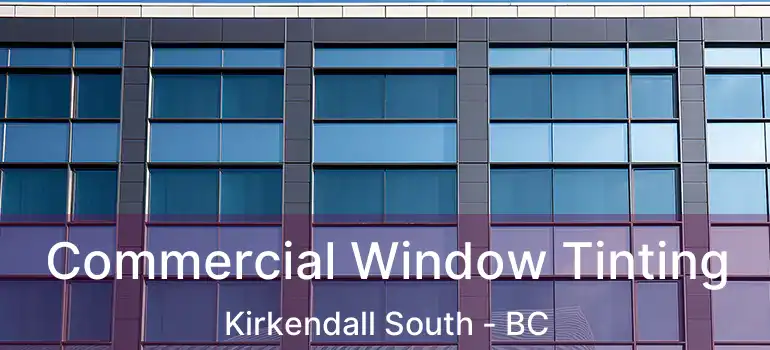  Commercial Window Tinting Kirkendall South - BC