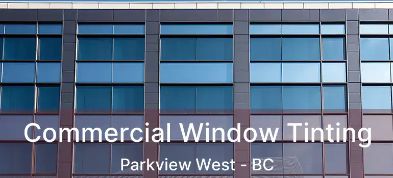  Commercial Window Tinting Parkview West - BC