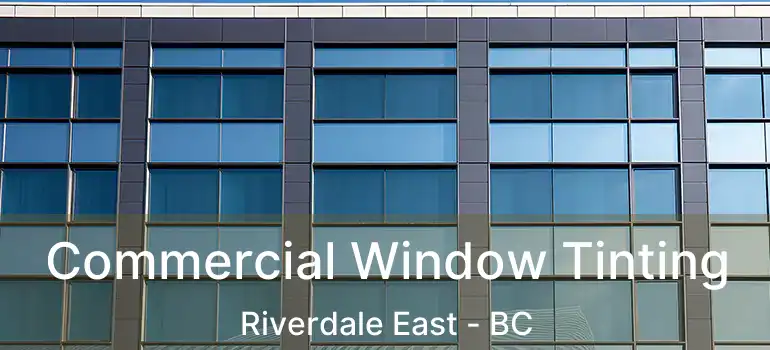  Commercial Window Tinting Riverdale East - BC