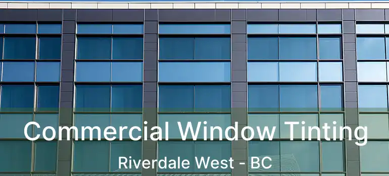  Commercial Window Tinting Riverdale West - BC