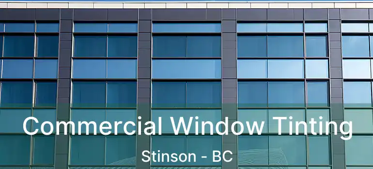  Commercial Window Tinting Stinson - BC