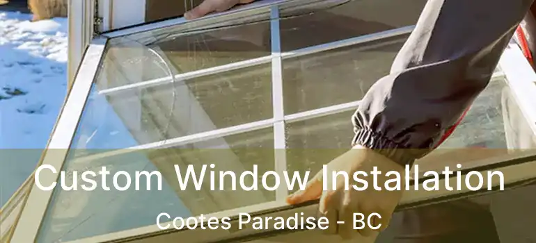  Custom Window Installation Cootes Paradise - BC