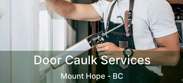  Door Caulk Services Mount Hope - BC