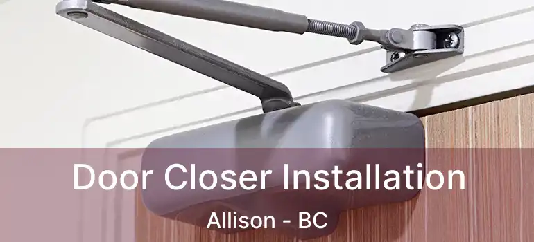  Door Closer Installation Allison - BC