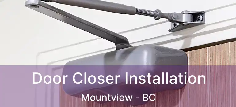  Door Closer Installation Mountview - BC